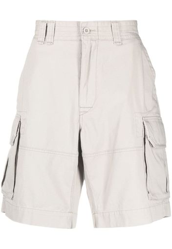 Polo Ralph Lauren logo-patch cotton cargo shorts - Toni neutri