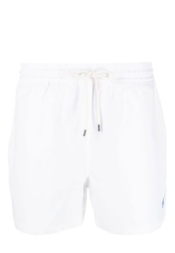 Polo Ralph Lauren embroidered-logo swim shorts - Bianco