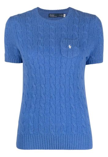 Polo Ralph Lauren Polo Pony cable-knit jumper - Blu