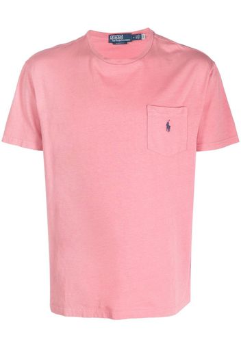 Polo Ralph Lauren embroidered-pony detail T-shirt - Rosa