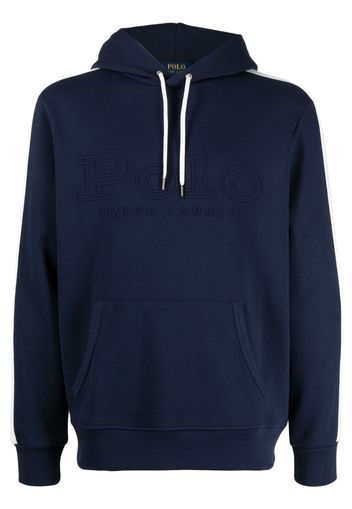 Polo Ralph Lauren logo-embroidered cotton hoodie - Blu