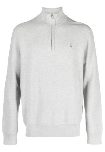 Polo Ralph Lauren half-zip piqué jumper - Grigio