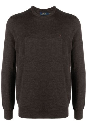 Polo Ralph Lauren Polo Pony-embroidered wool jumper - Marrone