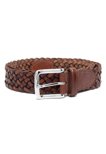 Polo Ralph Lauren Polo Pony braided leather belt - Marrone