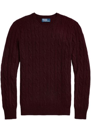 Polo Ralph Lauren cable-knit cashmere jumper - Rosso