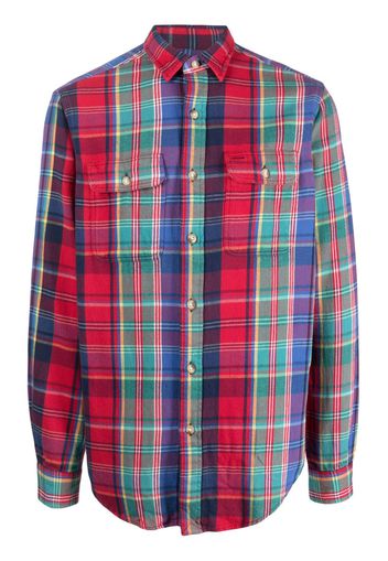 Polo Ralph Lauren long-sleeve checked cotton shirt - Rosso