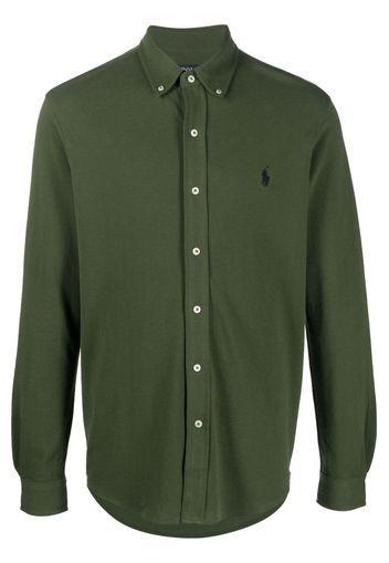 Polo Ralph Lauren logo-embroidered button-down shirt - Verde