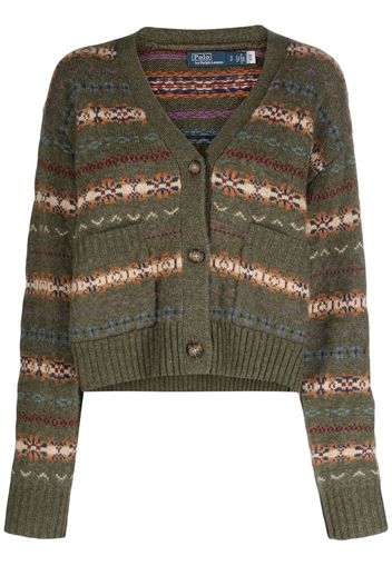 Polo Ralph Lauren fair-isle knit cardigan - Verde