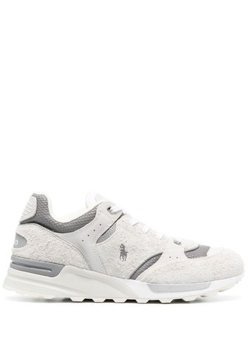 Polo Ralph Lauren Polo Pony-embroidered suede sneakers - Bianco