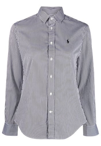 Polo Ralph Lauren Camicia a righe con ricamo - Nero