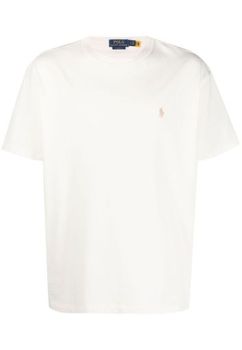 Polo Ralph Lauren logo-embroidered cotton T-shirt - Toni neutri