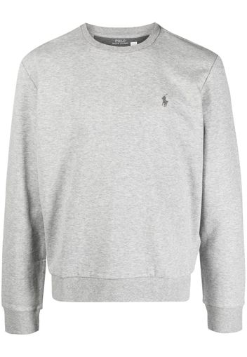 Polo Ralph Lauren Felpa girocollo con ricamo - Grigio