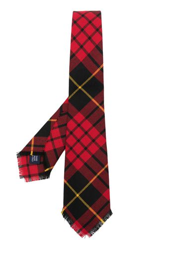 Polo Ralph Lauren tartan check-print tie - Rosso