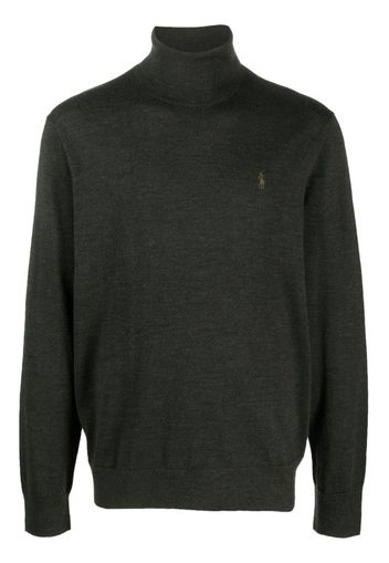 Polo Ralph Lauren Polo Pony-motif roll-neck jumper - Verde