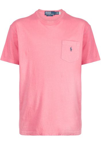 Polo Ralph Lauren embroidered-motif short-sleeve T-shirt - Rosa