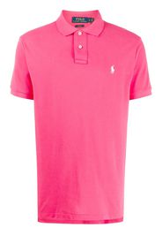 embroidered logo polo shirt