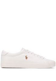 low top contrast logo sneakers