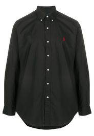 embroidered logo cotton shirt