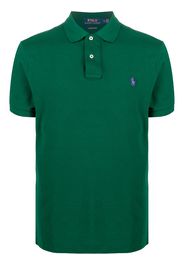 embroidered logo cotton polo