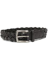 braided leather belt