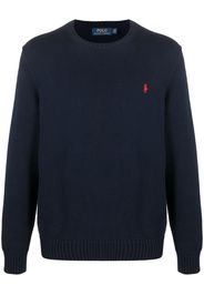 embroidered logo knitted jumper