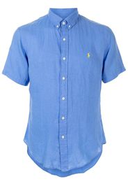 Polo Ralph Lauren chest-logo linen shirt - Blu