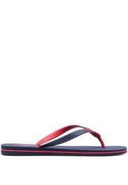 Polo Ralph Lauren logo print flip flops - Blu