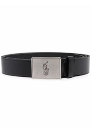 Polo Ralph Lauren Pony logo buckle belt - Nero