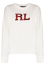 Polo Ralph Lauren beaded logo cotton sweatshirt - Bianco