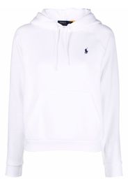 Polo Ralph Lauren embroidered-logo pullover hoodie - Bianco