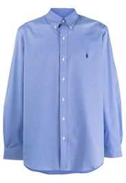 Polo Ralph Lauren logo-embroidered cotton shirt - Blu