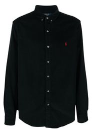 Polo Ralph Lauren logo-embroidered long-sleeve shirt - Nero