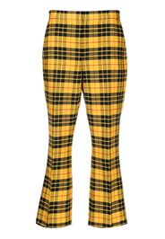 Polo Ralph Lauren plaid-check cropped flared trousers - Giallo