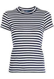 Polo Ralph Lauren stripe-print ribbed T-shirt - Blu