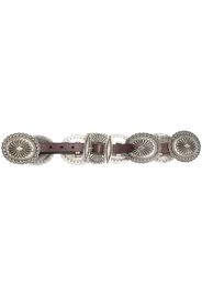 Polo Ralph Lauren Western-style engraved buckle belt - Marrone