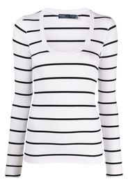 Polo Ralph Lauren striped long-sleeve sweatshirt - Bianco