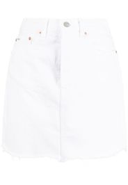 Polo Ralph Lauren distressed hem short denim skirt - Bianco