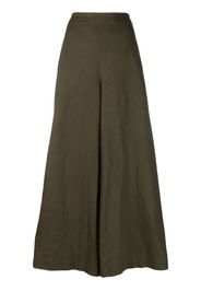 Polo Ralph Lauren linen palazzo flat-front trousers - Verde