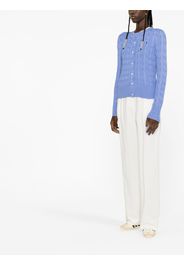 Polo Ralph Lauren Polo Pony cable-knit cardigan - Blu