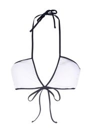 Polo Ralph Lauren contrast-trim bikini top - Bianco