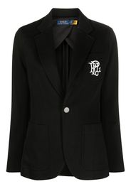 Polo Ralph Lauren Blazer monopetto con ricamo - Nero