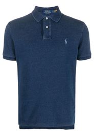 Polo Ralph Lauren embroidered-logo cotton polo shirt - Blu