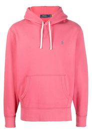 Polo Ralph Lauren embroidered-logo cotton hoodie - Rosso