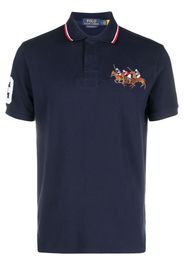 Polo Ralph Lauren embroidered-pony cotton polo shirt - Blu