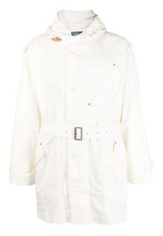 Polo Ralph Lauren belted-waist hooded cotton parka - Bianco