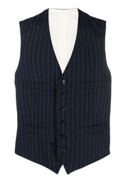 Polo Ralph Lauren pinstriped cotton-silk waistcoat - Blu