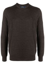 Polo Ralph Lauren Polo Pony-embroidered wool jumper - Marrone