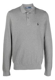 Polo Ralph Lauren logo-embroidered cotton polo shirt - Grigio