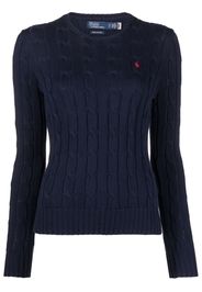 Polo Ralph Lauren pony-embroidered cotton jumper - Blu