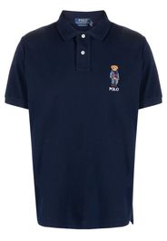 Polo Ralph Lauren Polo Bear-embroidered polo shirt - Blu